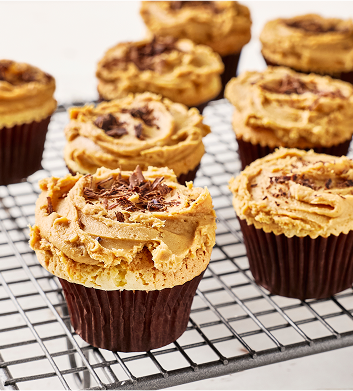 Whipped Peanut Butter Cupcakes